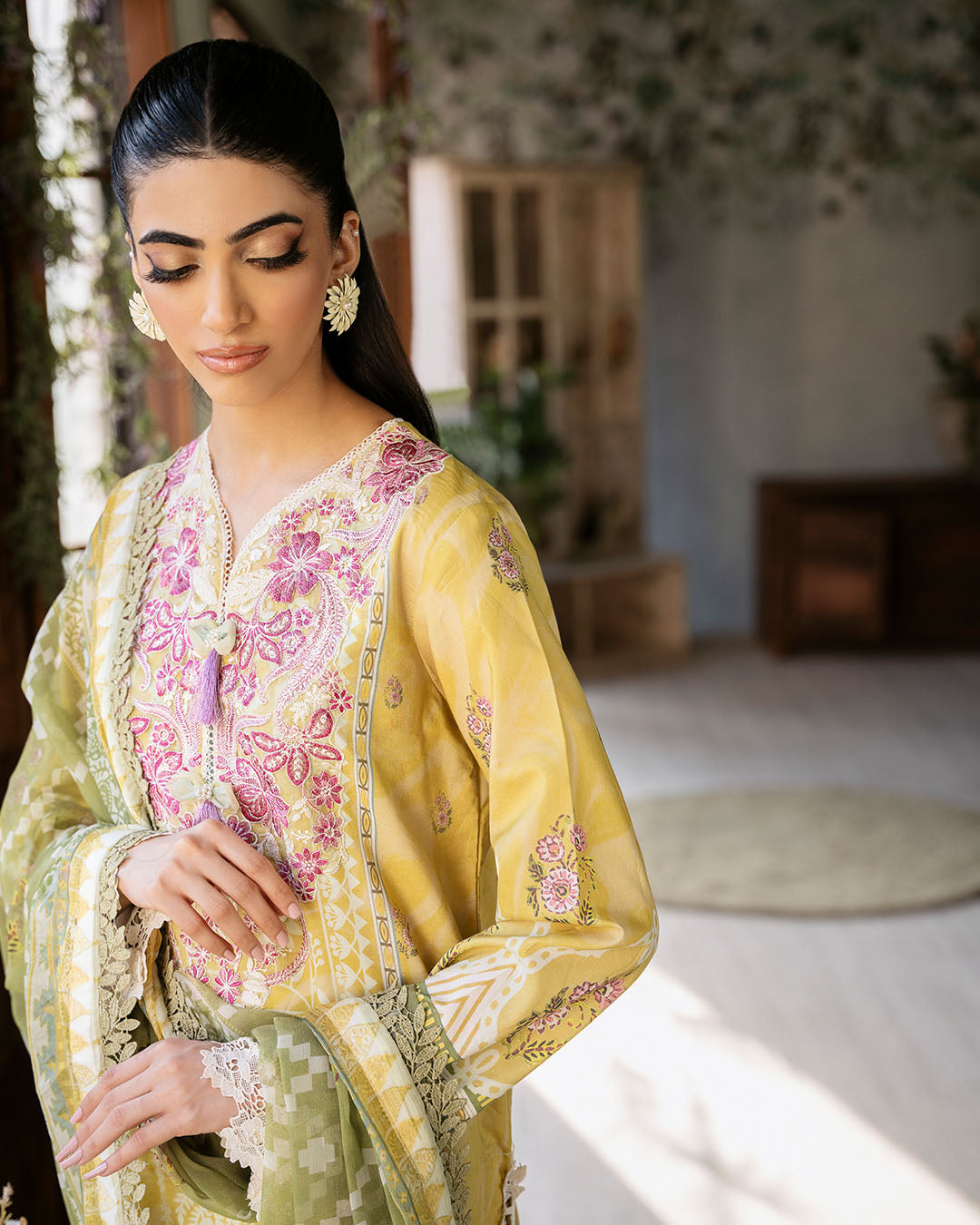 Roheenaz | Flora Printed Lawn | Mystique by Roheenaz - Designer Dress - Type: Ladies Clothes - Available at Libayah - 100% Original