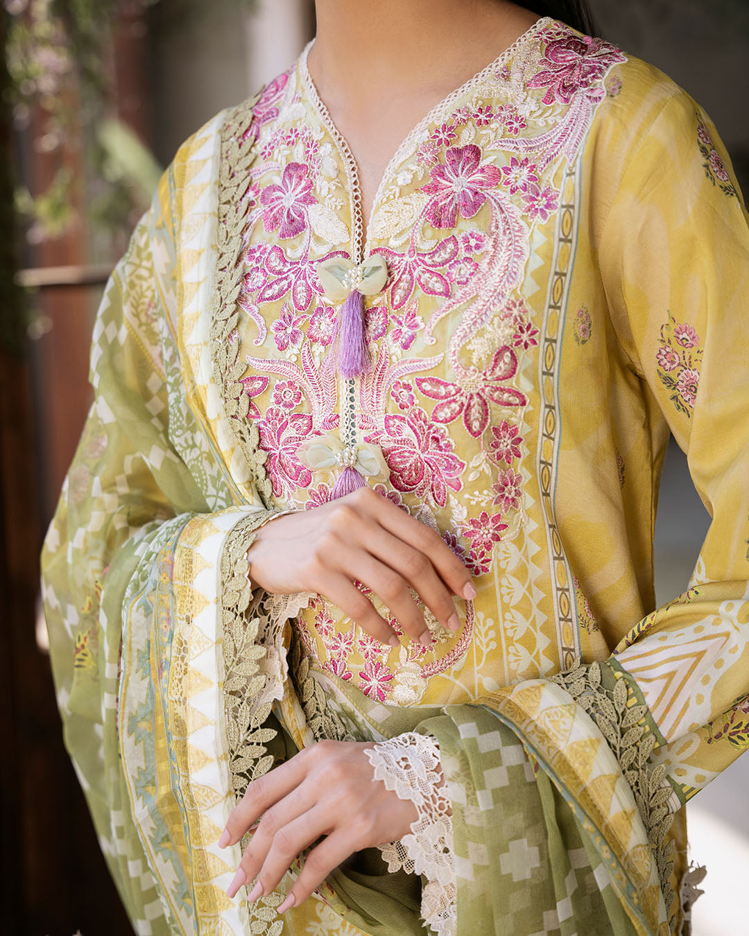 Roheenaz | Flora Printed Lawn | Mystique by Roheenaz - Designer Dress - Type: Ladies Clothes - Available at Libayah - 100% Original