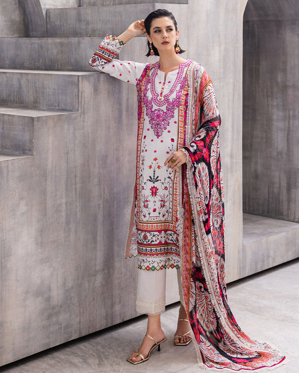 Roheenaz | Azalea Printed Lawn 24 | Marigold Meadows by Roheenaz - Designer Dress - Type: Ladies Clothes - Available at Libayah - 100% Original