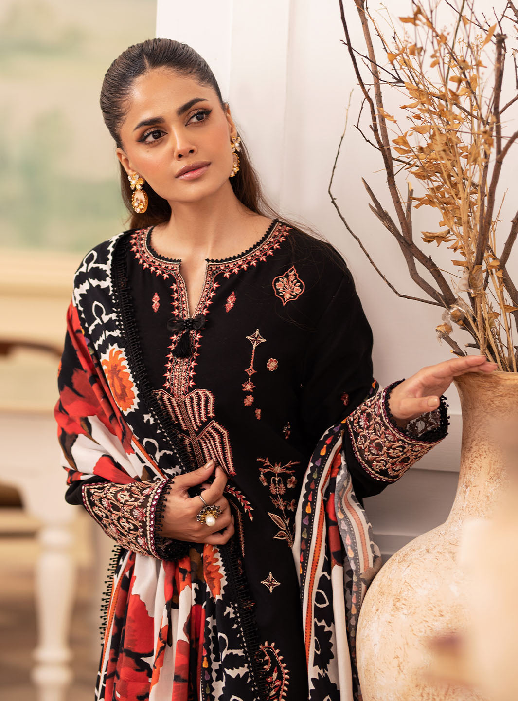 Roheenaz | Meraki Winter Collection | Freya by Roheenaz - Designer Dress - Type: Ladies Clothes - Available at Libayah - 100% Original