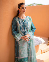 Roheenaz | Azalea Printed Lawn 24 | Ocean Breeze by Roheenaz - Designer Dress - Type: Ladies Clothes - Available at Libayah - 100% Original