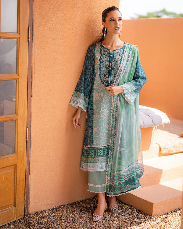 Roheenaz | Azalea Printed Lawn 24 | Ocean Breeze by Roheenaz - Designer Dress - Type: Ladies Clothes - Available at Libayah - 100% Original