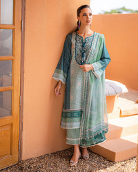 Roheenaz | Azalea Printed Lawn 24 | Ocean Breeze by Roheenaz - Designer Dress - Type: Ladies Clothes - Available at Libayah - 100% Original