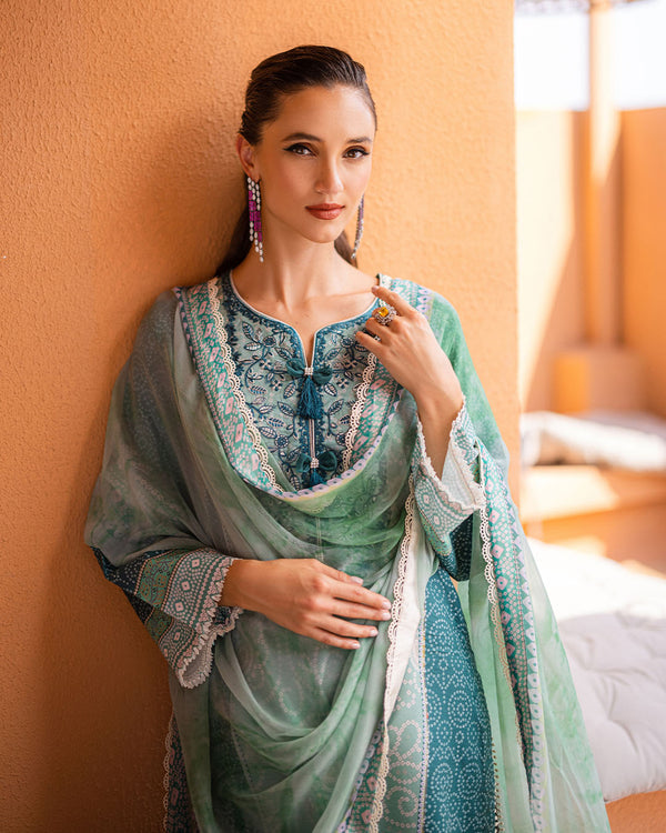 Roheenaz | Azalea Printed Lawn 24 | Ocean Breeze by Roheenaz - Designer Dress - Type: Ladies Clothes - Available at Libayah - 100% Original