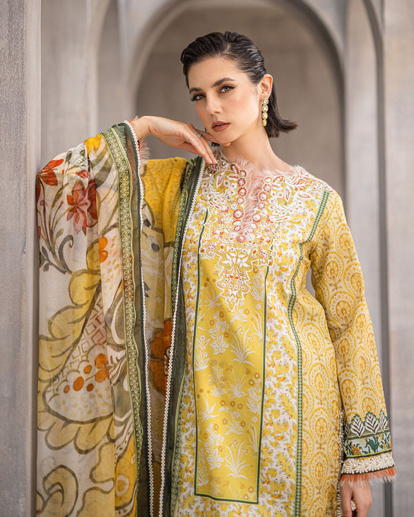 Roheenaz | Azalea Printed Lawn 24 | Celestial Silk by Roheenaz - Designer Dress - Type: Ladies Clothes - Available at Libayah - 100% Original
