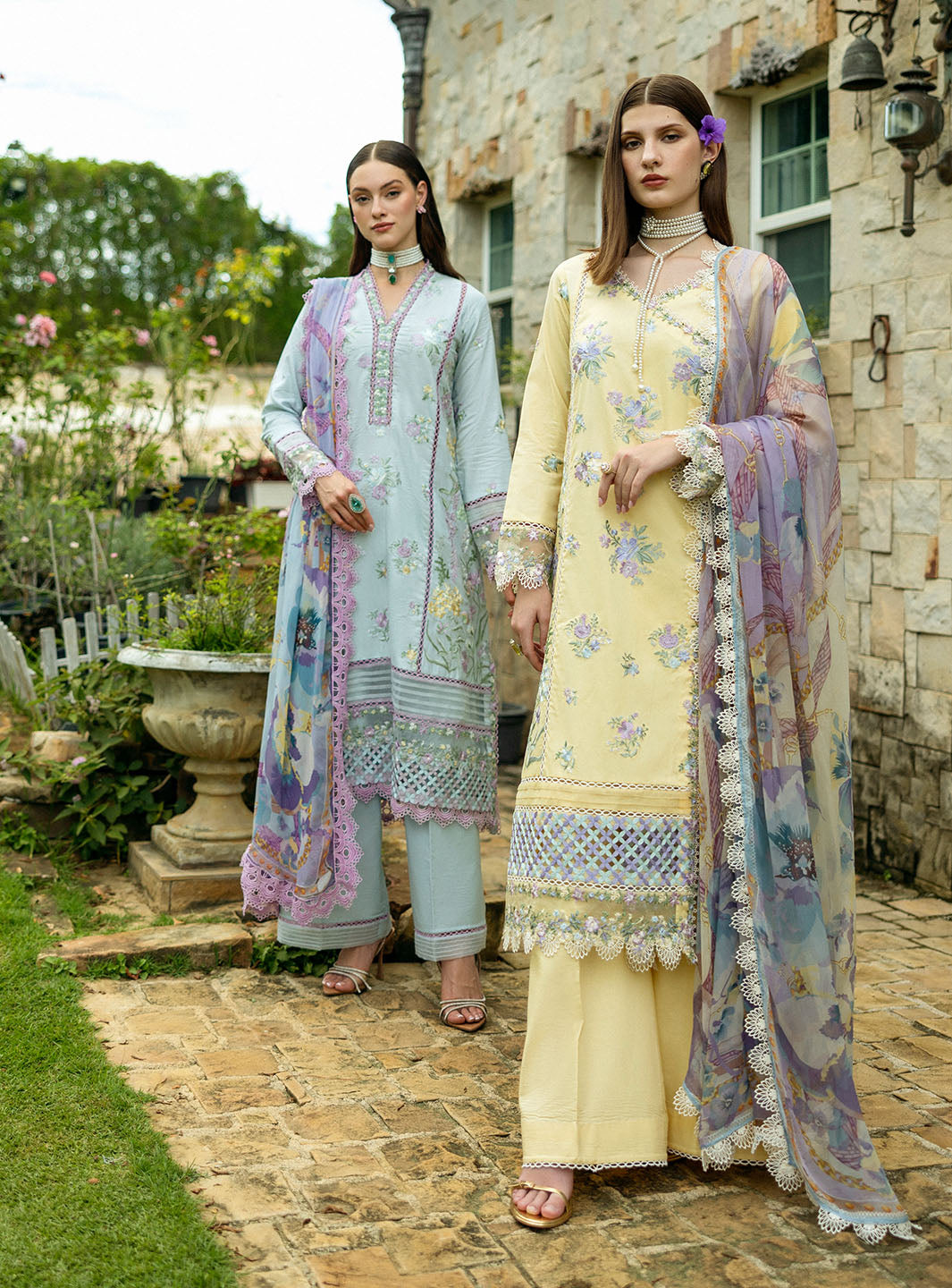 Roheenaz | Flanerie Lawn 25 | Gisele-4A by Roheenaz - Designer Dress - Type: Ladies Clothes - Available at Libayah - 100% Original