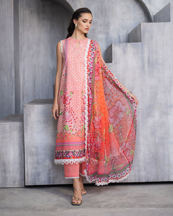 Roheenaz | Azalea Printed Lawn 24 | Radiant Rose by Roheenaz - Designer Dress - Type: Ladies Clothes - Available at Libayah - 100% Original
