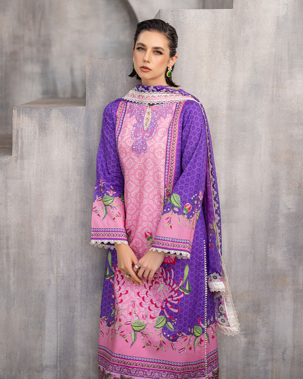 Roheenaz | Azalea Printed Lawn 24 | Luxe Bloom by Roheenaz - Designer Dress - Type: Ladies Clothes - Available at Libayah - 100% Original