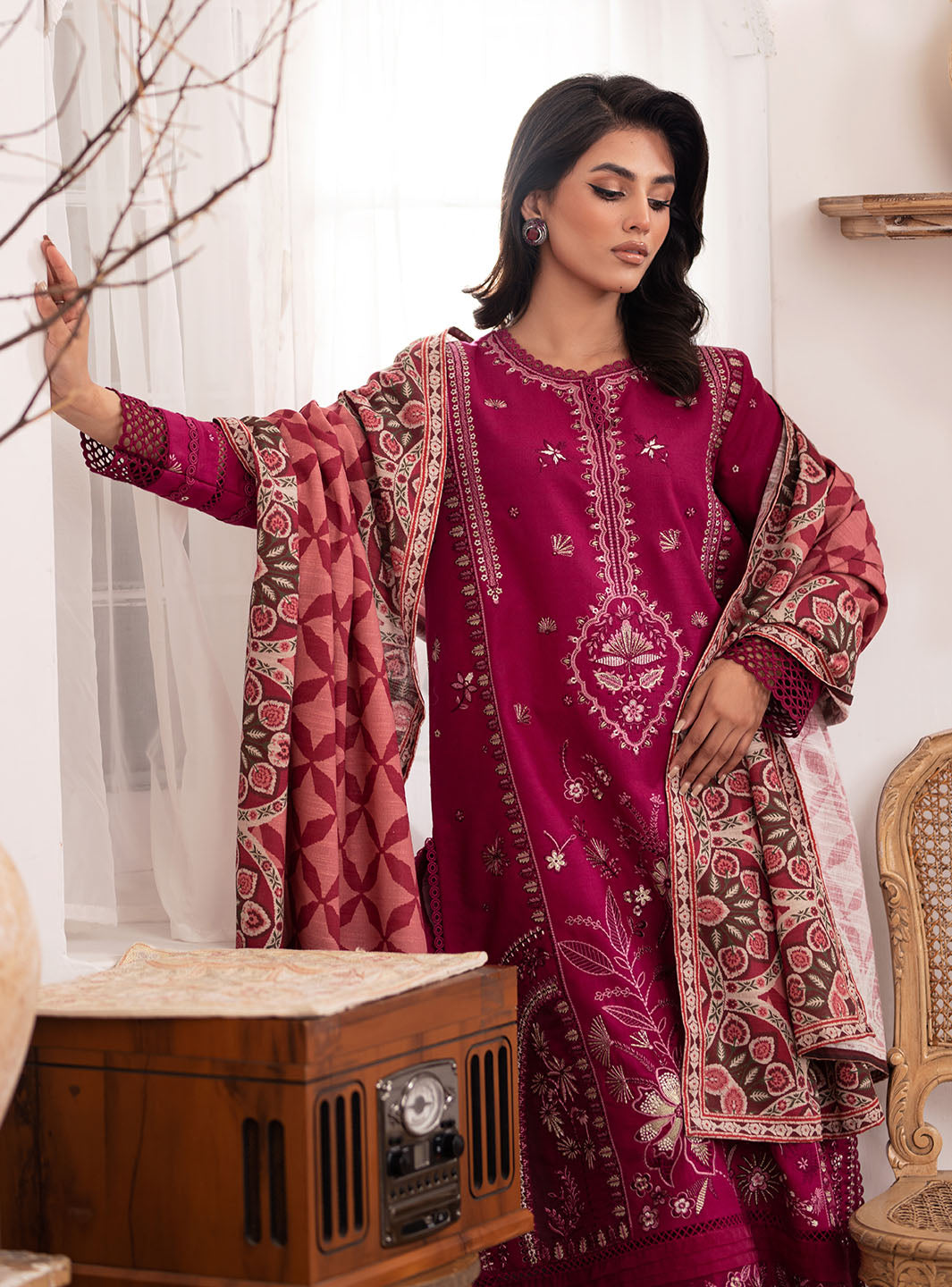 Roheenaz | Meraki Winter Collection | Yana by Roheenaz - Designer Dress - Type: Ladies Clothes - Available at Libayah - 100% Original