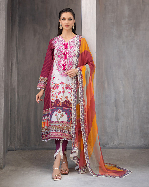 Roheenaz | Azalea Printed Lawn 24 | Orchid Oasis by Roheenaz - Designer Dress - Type: Ladies Clothes - Available at Libayah - 100% Original