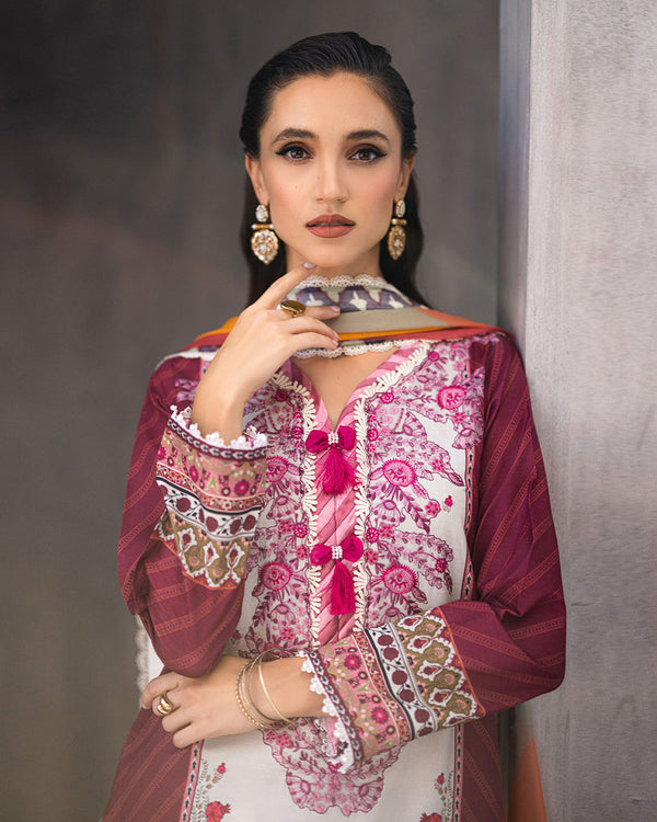 Roheenaz | Azalea Printed Lawn 24 | Orchid Oasis by Roheenaz - Designer Dress - Type: Ladies Clothes - Available at Libayah - 100% Original