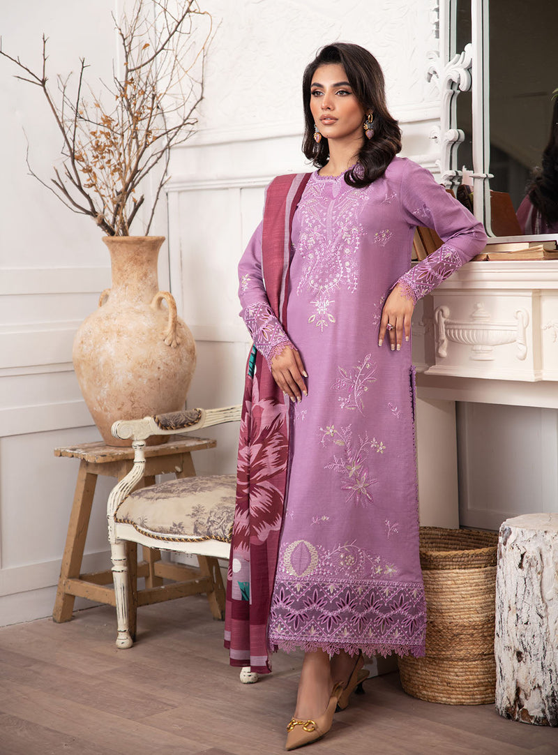 Roheenaz | Meraki Winter Collection | Mauve by Roheenaz - Designer Dress - Type: Ladies Clothes - Available at Libayah - 100% Original