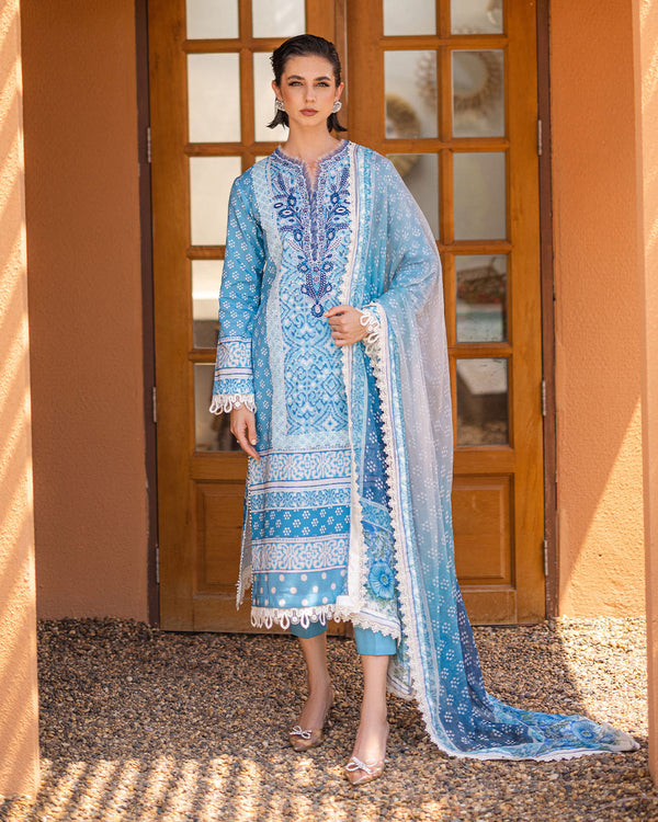 Roheenaz | Azalea Printed Lawn 24 | Starlit Sky by Roheenaz - Designer Dress - Type: Ladies Clothes - Available at Libayah - 100% Original