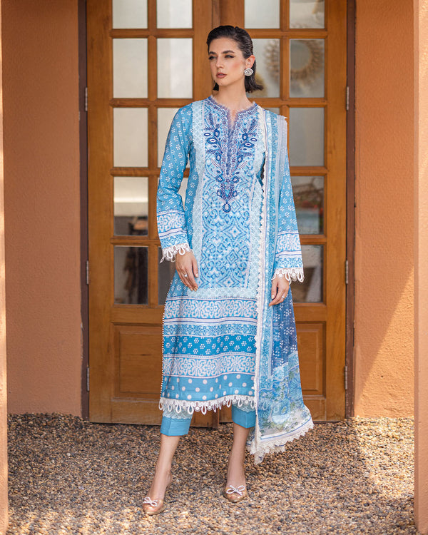 Roheenaz | Azalea Printed Lawn 24 | Starlit Sky by Roheenaz - Designer Dress - Type: Ladies Clothes - Available at Libayah - 100% Original