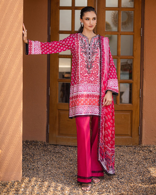 Roheenaz | Azalea Printed Lawn 24 | Coral Cascade by Roheenaz - Designer Dress - Type: Ladies Clothes - Available at Libayah - 100% Original