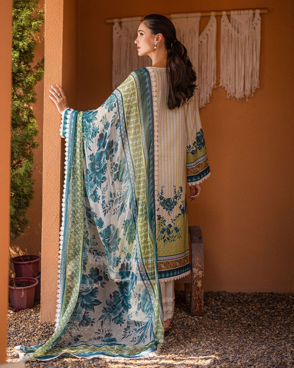 Roheenaz | Azalea Printed Lawn 24 | Ivory Elegance by Roheenaz - Designer Dress - Type: Ladies Clothes - Available at Libayah - 100% Original