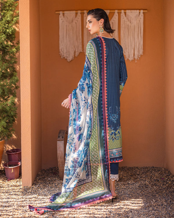 Roheenaz | Azalea Printed Lawn 24 | Mirage Mesh by Roheenaz - Designer Dress - Type: Ladies Clothes - Available at Libayah - 100% Original