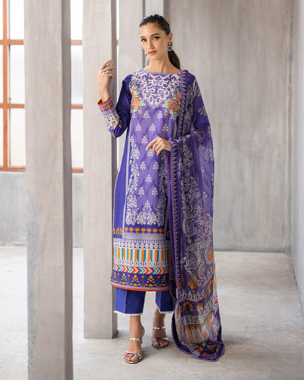 Roheenaz | Azalea Printed Lawn 24 | Blissful Berry by Roheenaz - Designer Dress - Type: Ladies Clothes - Available at Libayah - 100% Original