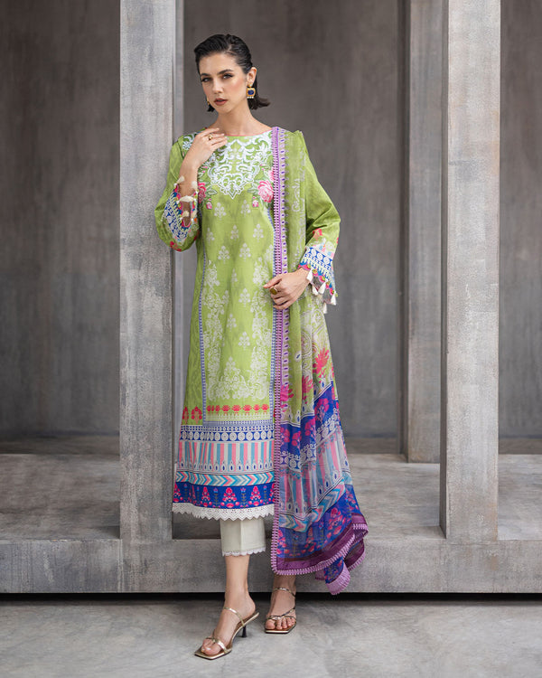 Roheenaz | Azalea Printed Lawn 24 | Serene Seafoam by Roheenaz - Designer Dress - Type: Ladies Clothes - Available at Libayah - 100% Original
