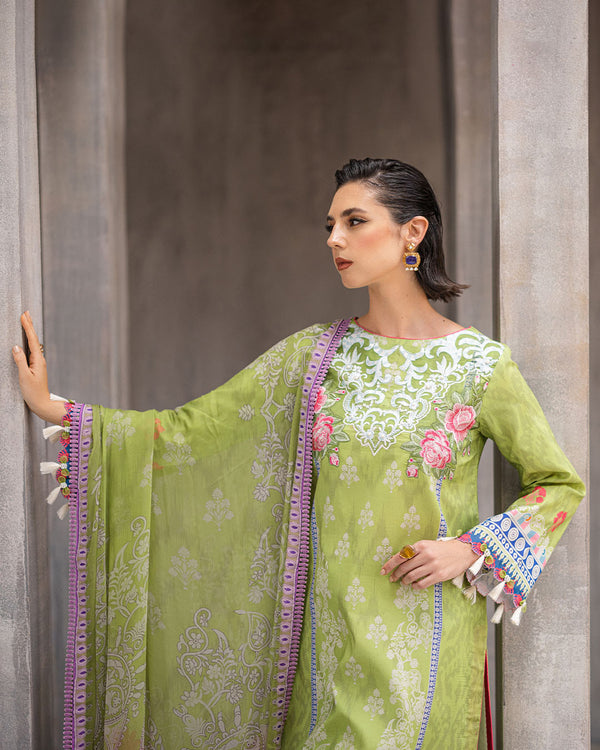 Roheenaz | Azalea Printed Lawn 24 | Serene Seafoam by Roheenaz - Designer Dress - Type: Ladies Clothes - Available at Libayah - 100% Original
