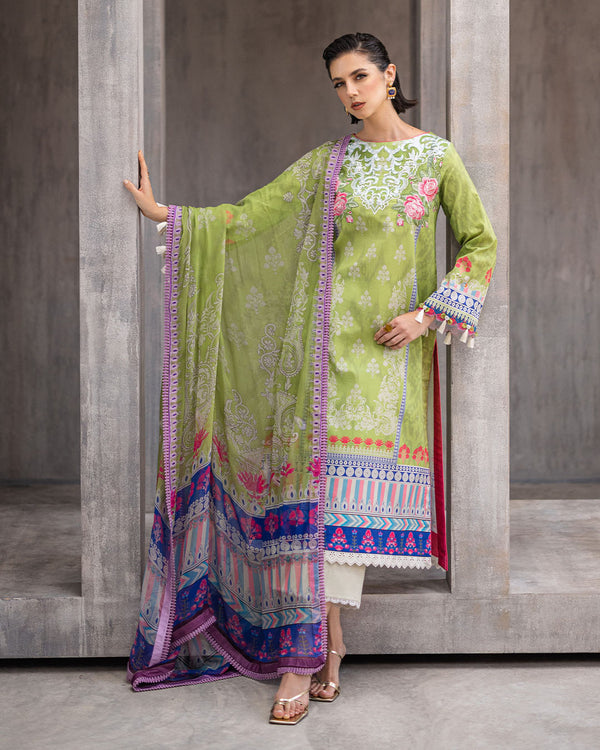 Roheenaz | Azalea Printed Lawn 24 | Serene Seafoam by Roheenaz - Designer Dress - Type: Ladies Clothes - Available at Libayah - 100% Original