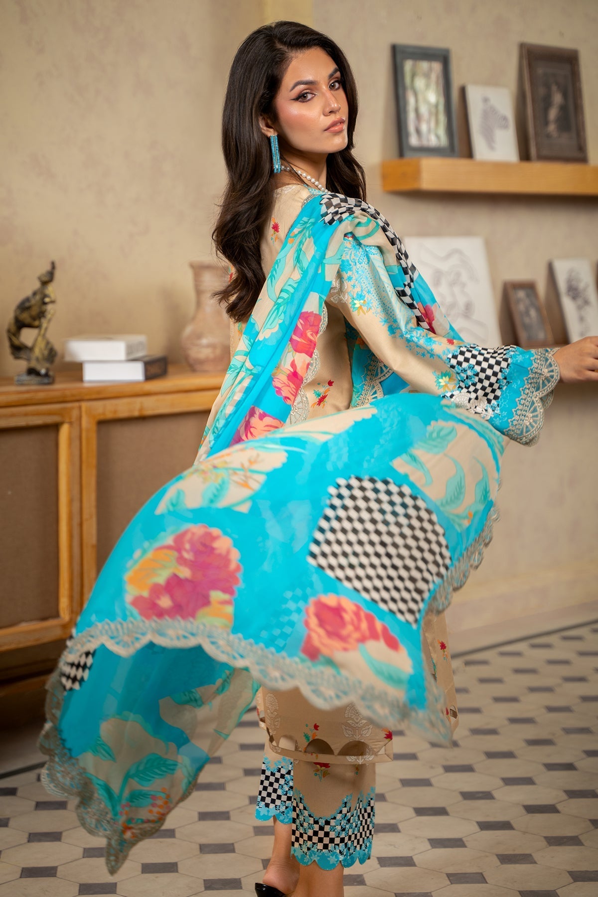 Charizma | Lawn Collection 24 | AS4-43 by Charizma - Designer Dress - Type: Casuals - Available at Libayah - 100% Original