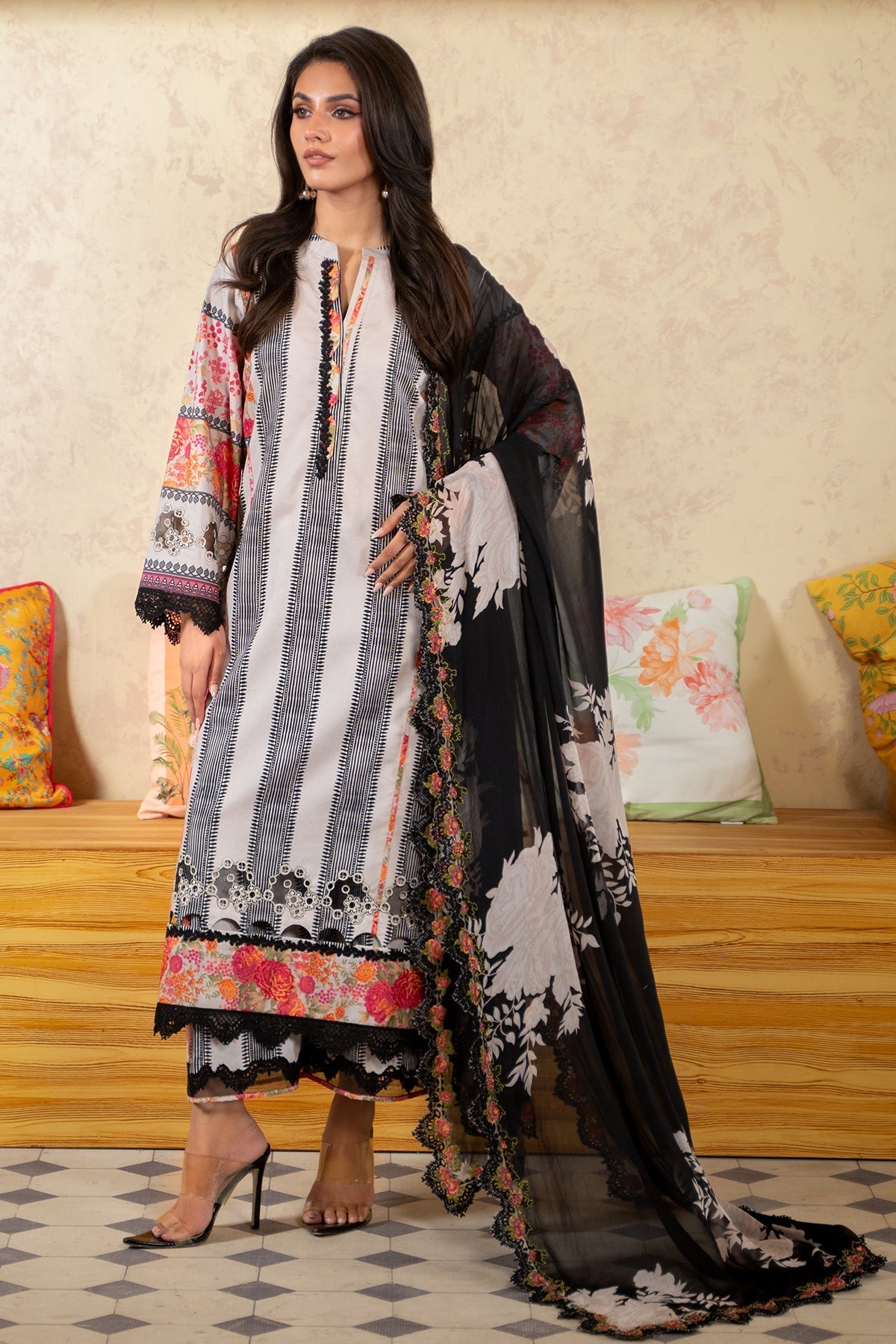 Charizma | Lawn Collection 24 | AS4-35 by Charizma - Designer Dress - Type: Casuals - Available at Libayah - 100% Original