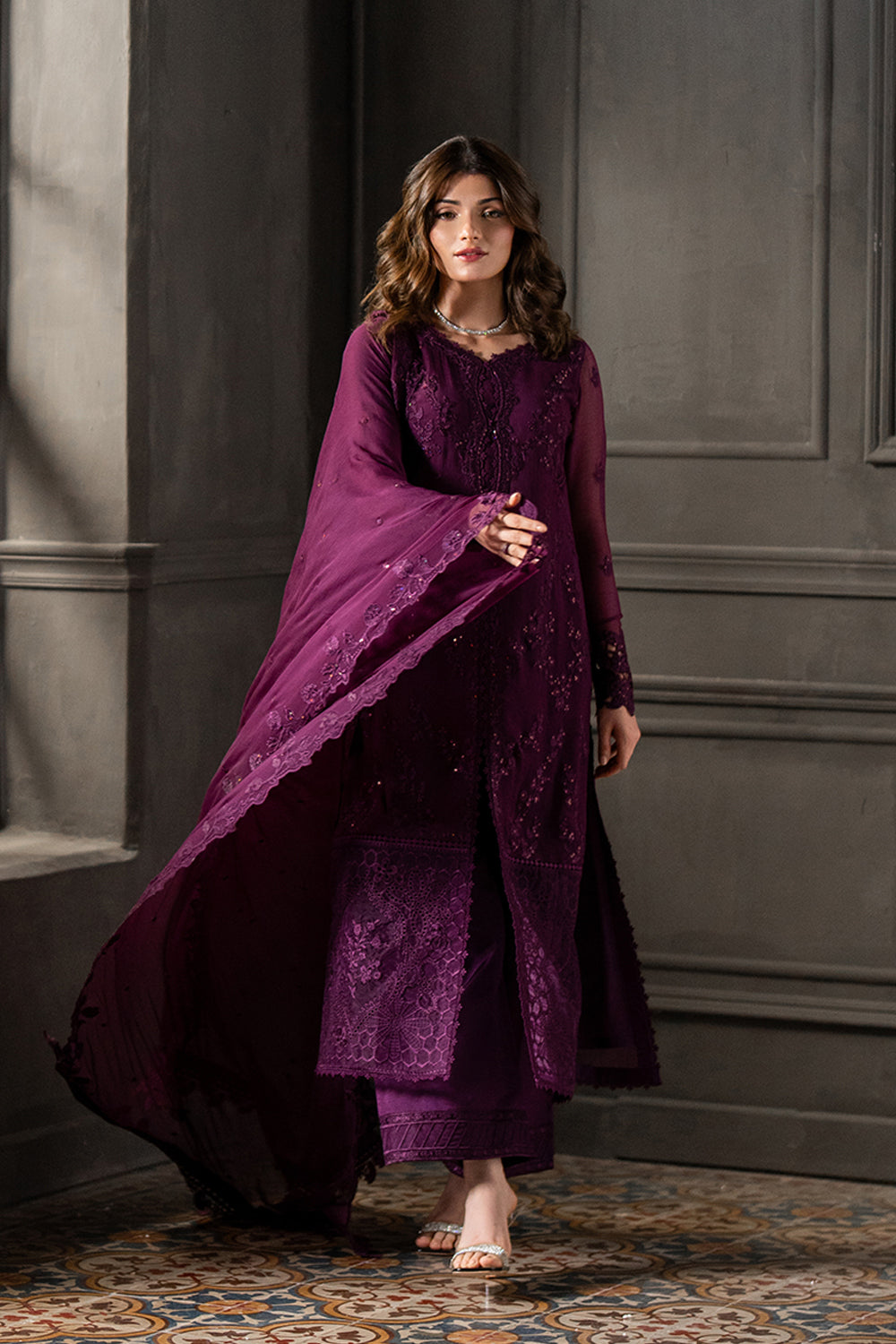 Azure | Ensembles | Rose Noir by Azure - Designer Dress  - Type : Ladies Clothes - Available at Libayah - 100% Original 