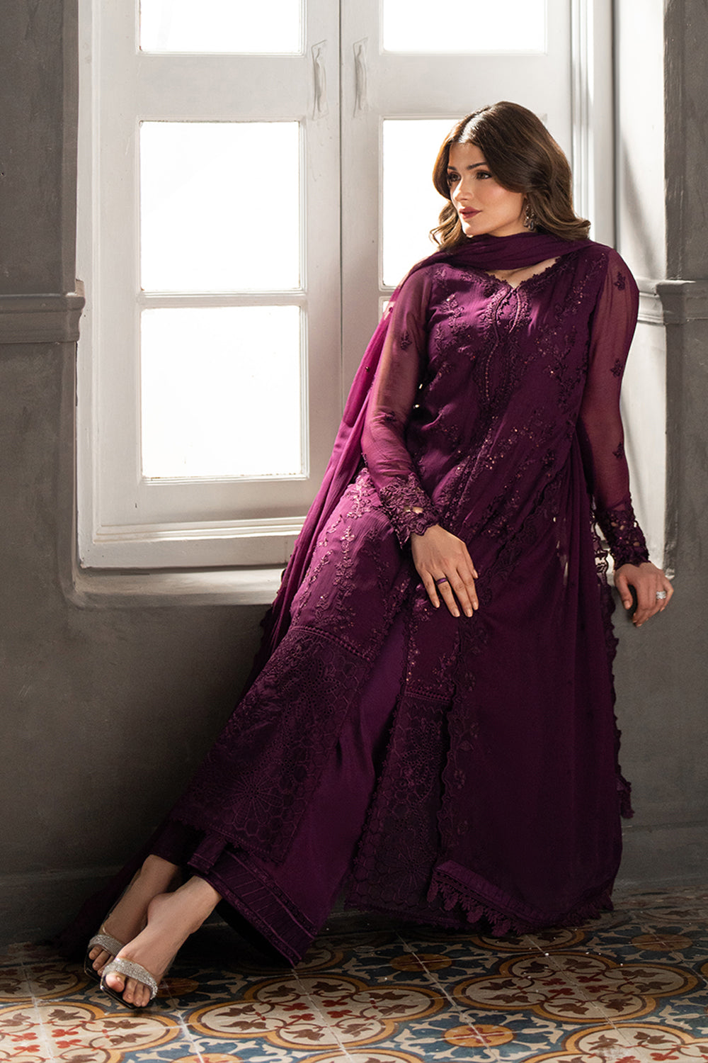 Azure | Ensembles | Rose Noir by Azure - Designer Dress  - Type : Ladies Clothes - Available at Libayah - 100% Original 