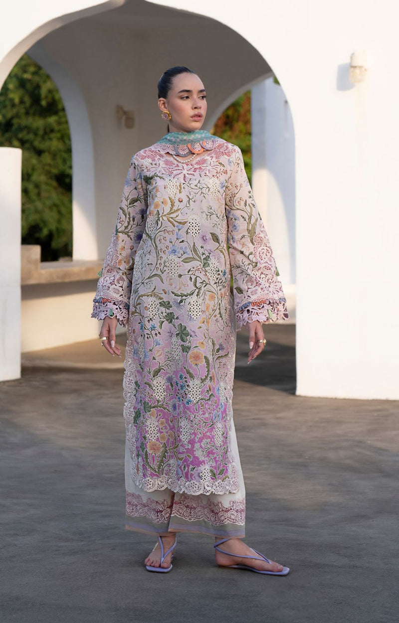 AJR Couture | Printakari Lawn 25 | Rose by AJR Couture - Designer Dress - Type: Ladies Clothes - Available at Libayah - 100% Original