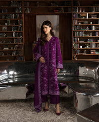 Republic Womenswear | Premium Pret 25 | RPP-06 (Prune de myrtille) by Republic Womenswear - Designer Dress - Type: Ladies Clothes - Available at Libayah - 100% Original
