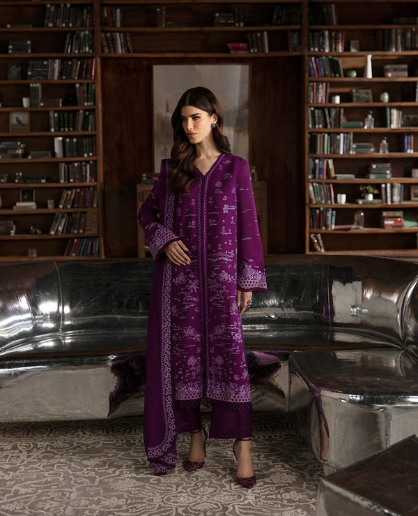 Republic Womenswear | Premium Pret 25 | RPP-06 (Prune de myrtille) by Republic Womenswear - Designer Dress - Type: Ladies Clothes - Available at Libayah - 100% Original