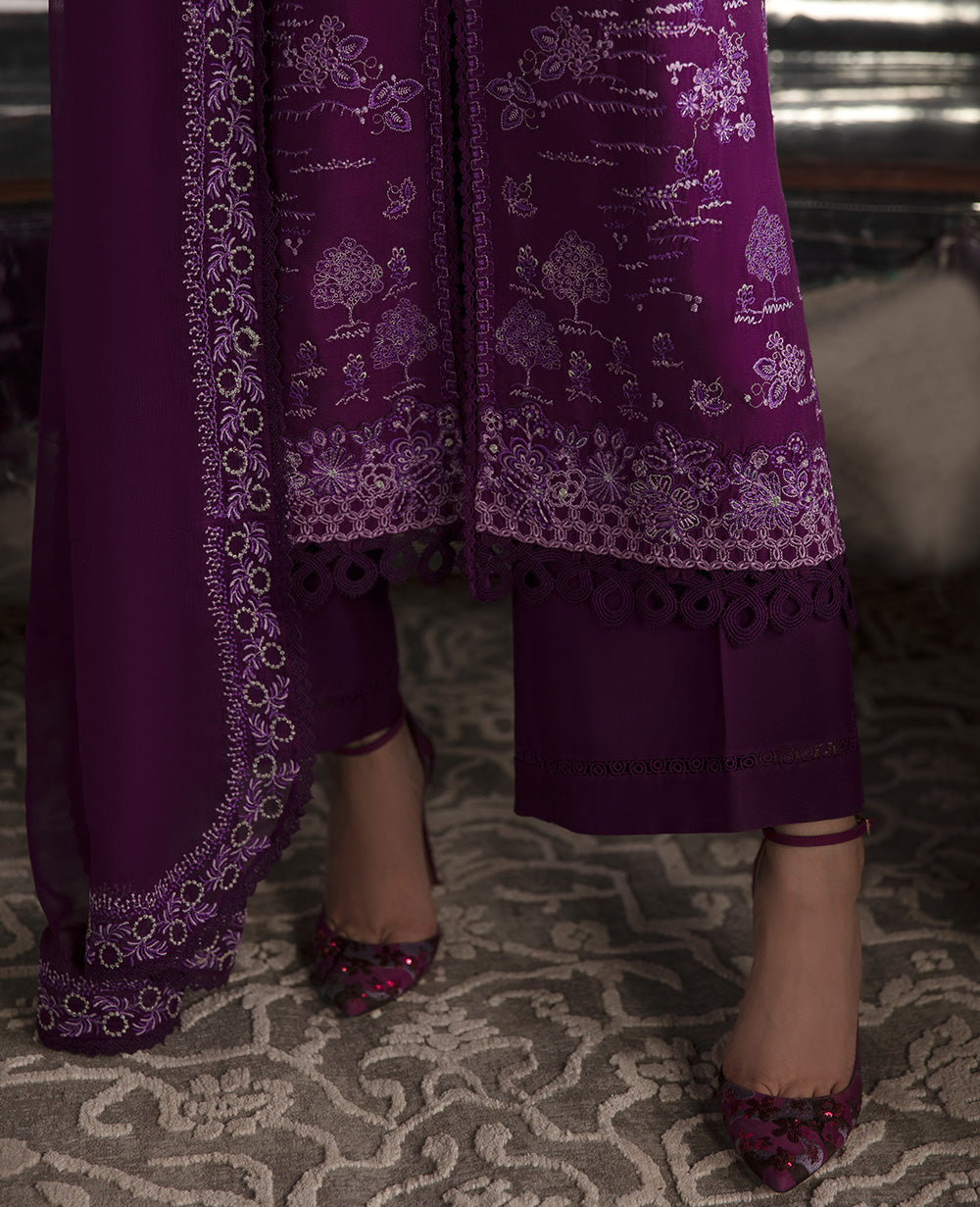 Republic Womenswear | Premium Pret 25 | RPP-06 (Prune de myrtille) by Republic Womenswear - Designer Dress - Type: Ladies Clothes - Available at Libayah - 100% Original