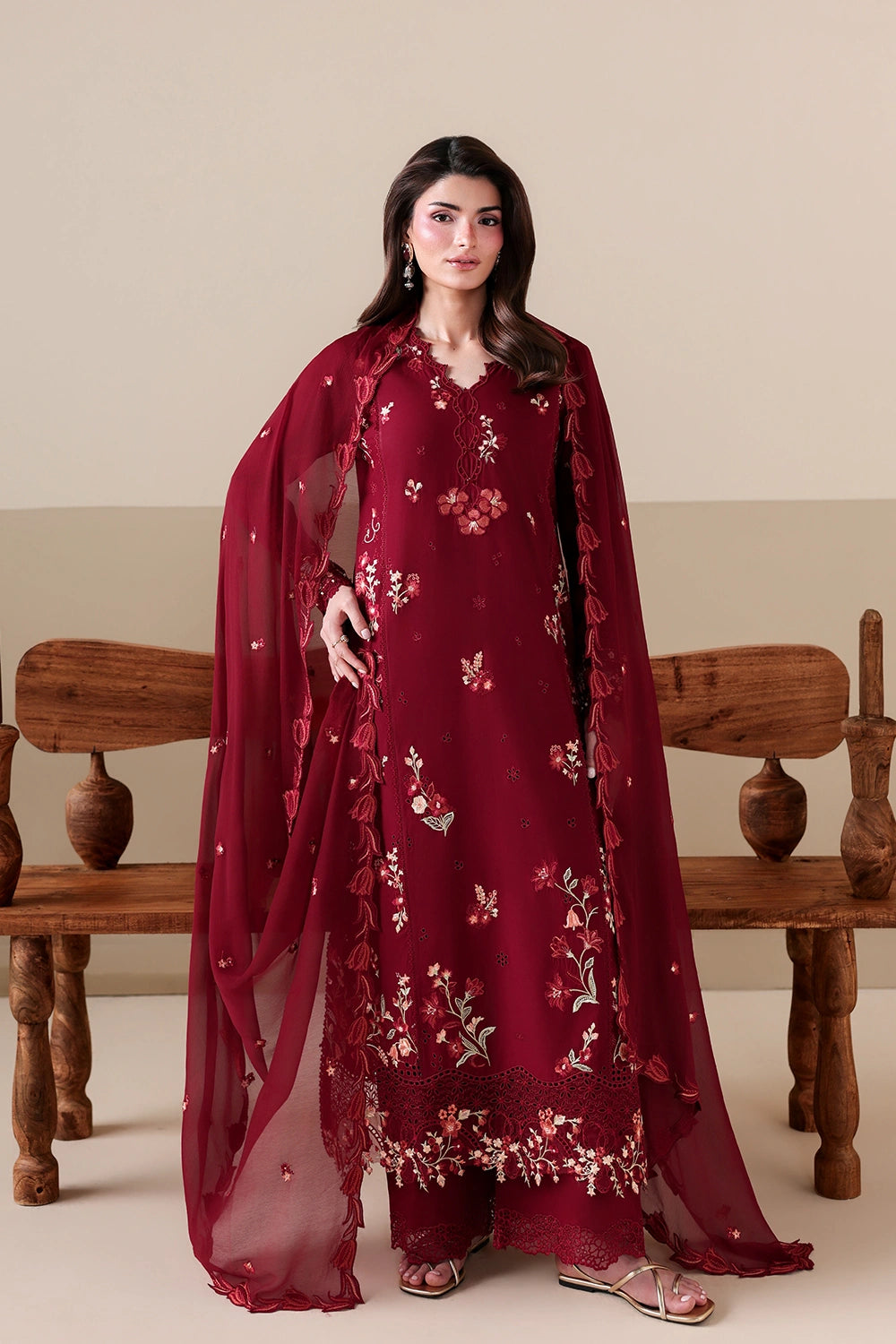 Azure | Luxury Lawn 26 | Ruby Rose by Azure - Designer Dress  - Type : Ladies Clothes - Available at Libayah - 100% Original 