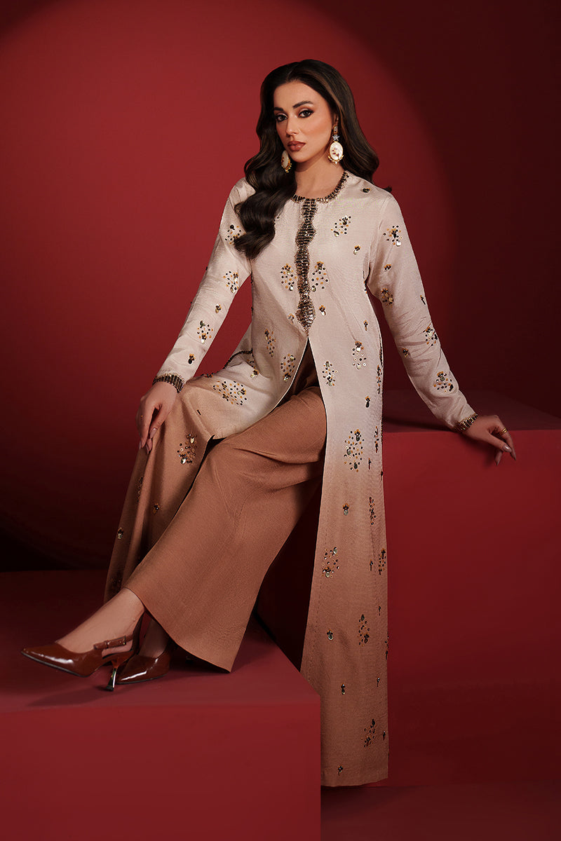 Fozia Khalid | Ombre Luxe | Radiant Dusk - Designer Dress - Type : Ladies Clothes - Available at Libayah - 100% Original