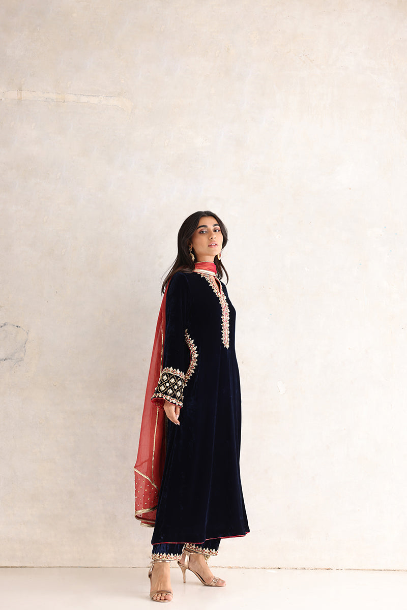 Sana Abbas | Velvet Formals | RAINA by Sana Abbas - Designer Dress - Type: Ladies Clothes - Available at Libayah - 100% Original