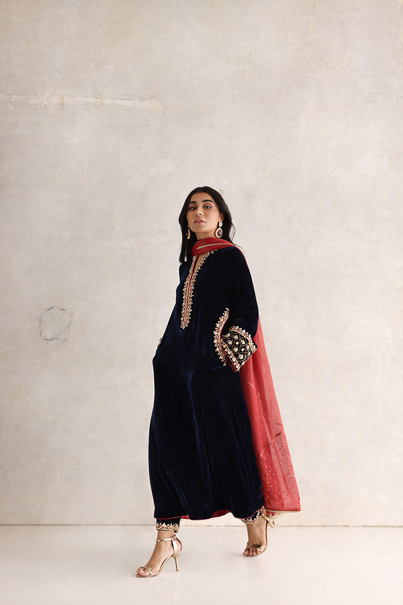 Sana Abbas | Velvet Formals | RAINA by Sana Abbas - Designer Dress - Type: Ladies Clothes - Available at Libayah - 100% Original