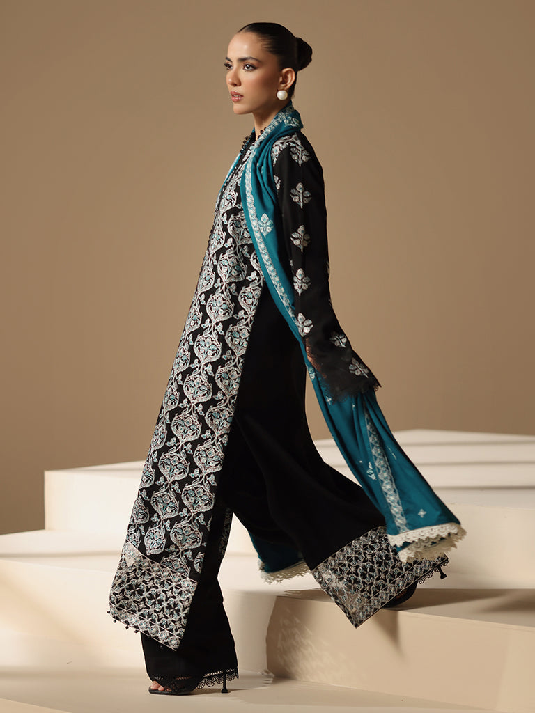 Rajbari | Nissa Embroidered Shawl |  Embroidered Shawl Series 04 by Rajbari - Designer Dress - Type: Ladies Clothes - Available at Libayah - 100% Original