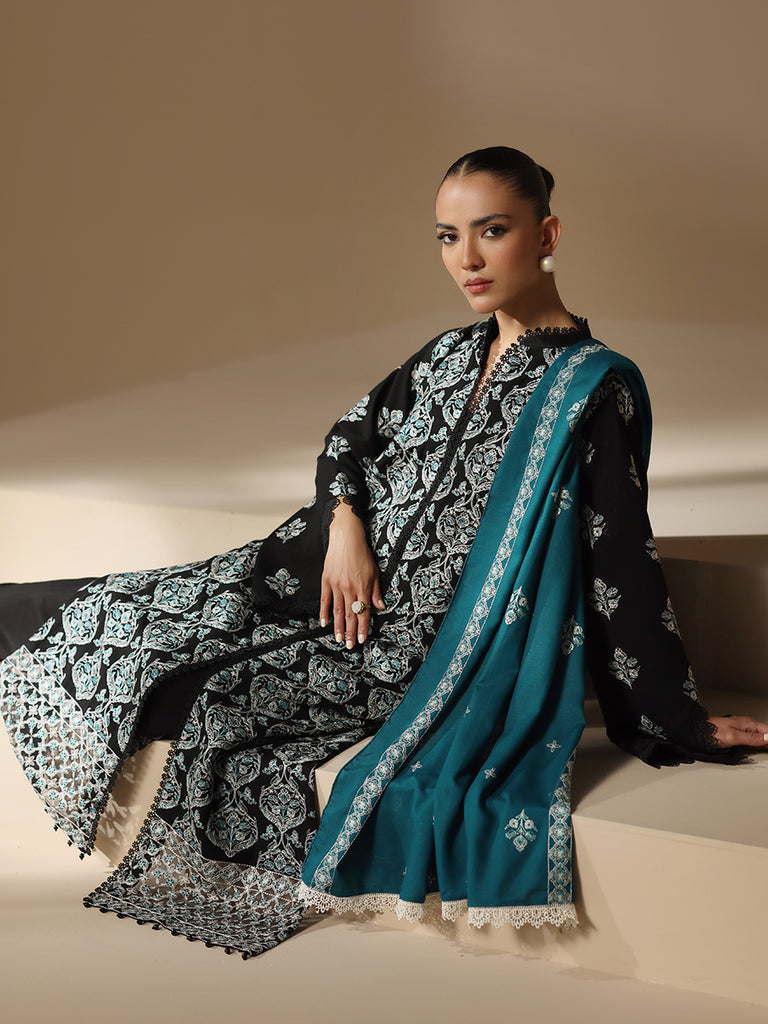 Rajbari | Nissa Embroidered Shawl |  Embroidered Shawl Series 04 by Rajbari - Designer Dress - Type: Ladies Clothes - Available at Libayah - 100% Original