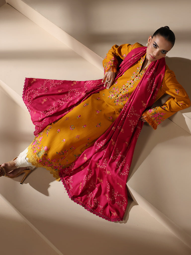 Rajbari | Nissa Embroidered Shawl |  Embroidered Shawl Series 12 by Rajbari - Designer Dress - Type: Ladies Clothes - Available at Libayah - 100% Original