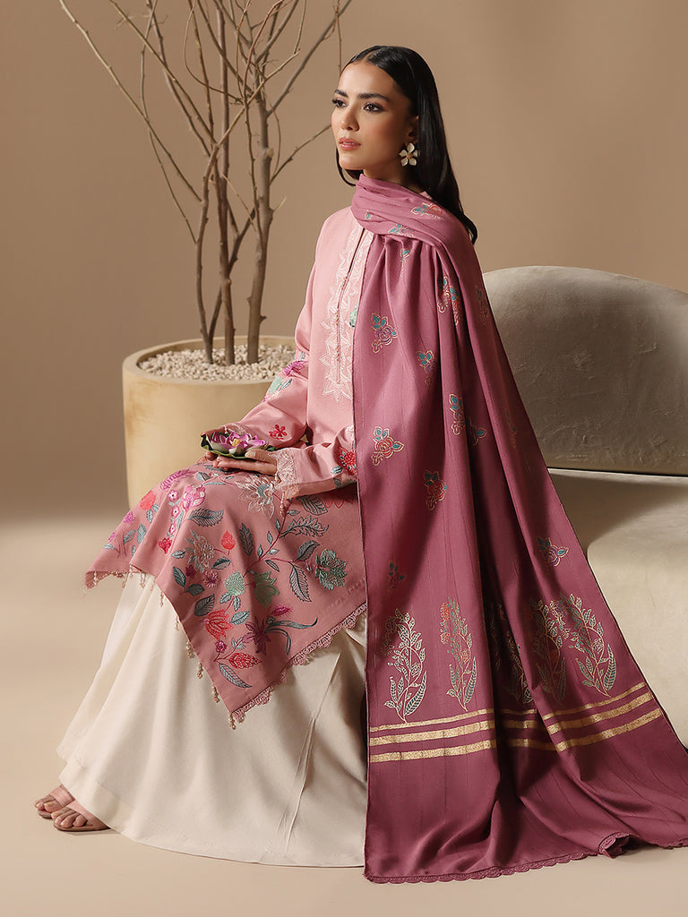 Rajbari | Nissa Embroidered Shawl |  Embroidered Shawl Series 07 by Rajbari - Designer Dress - Type: Ladies Clothes - Available at Libayah - 100% Original