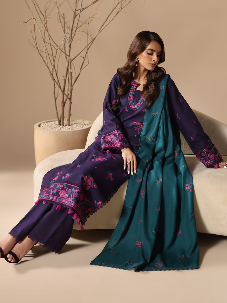 Rajbari | Nissa Embroidered Shawl |  Embroidered Shawl Series 06 by Rajbari - Designer Dress - Type: Ladies Clothes - Available at Libayah - 100% Original