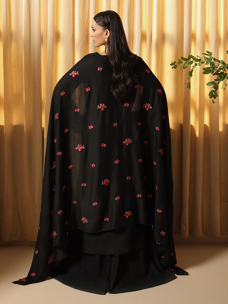 Rajbari | Nissa Embroidered Shawl |  Embroidered Shawl Series 10 by Rajbari - Designer Dress - Type: Ladies Clothes - Available at Libayah - 100% Original