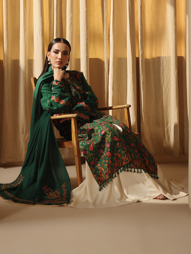 Rajbari | Nissa Embroidered Shawl |  Embroidered Shawl Series 03 by Rajbari - Designer Dress - Type: Ladies Clothes - Available at Libayah - 100% Original