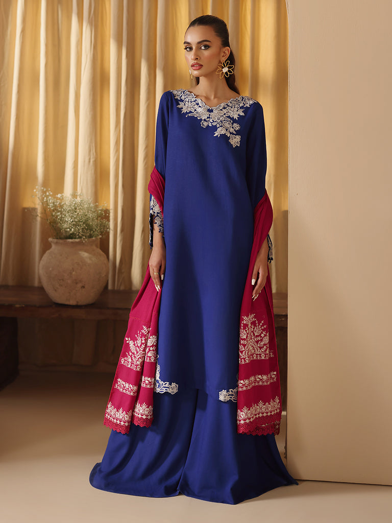 Rajbari | Nissa Embroidered Shawl | Embroidered Shawl Series 14 by Rajbari - Designer Dress - Type: Ladies Clothes - Available at Libayah - 100% Original