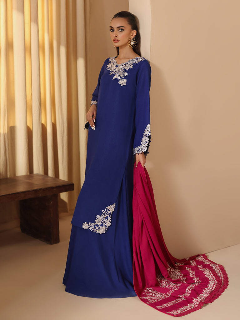 Rajbari | Nissa Embroidered Shawl | Embroidered Shawl Series 14 by Rajbari - Designer Dress - Type: Ladies Clothes - Available at Libayah - 100% Original