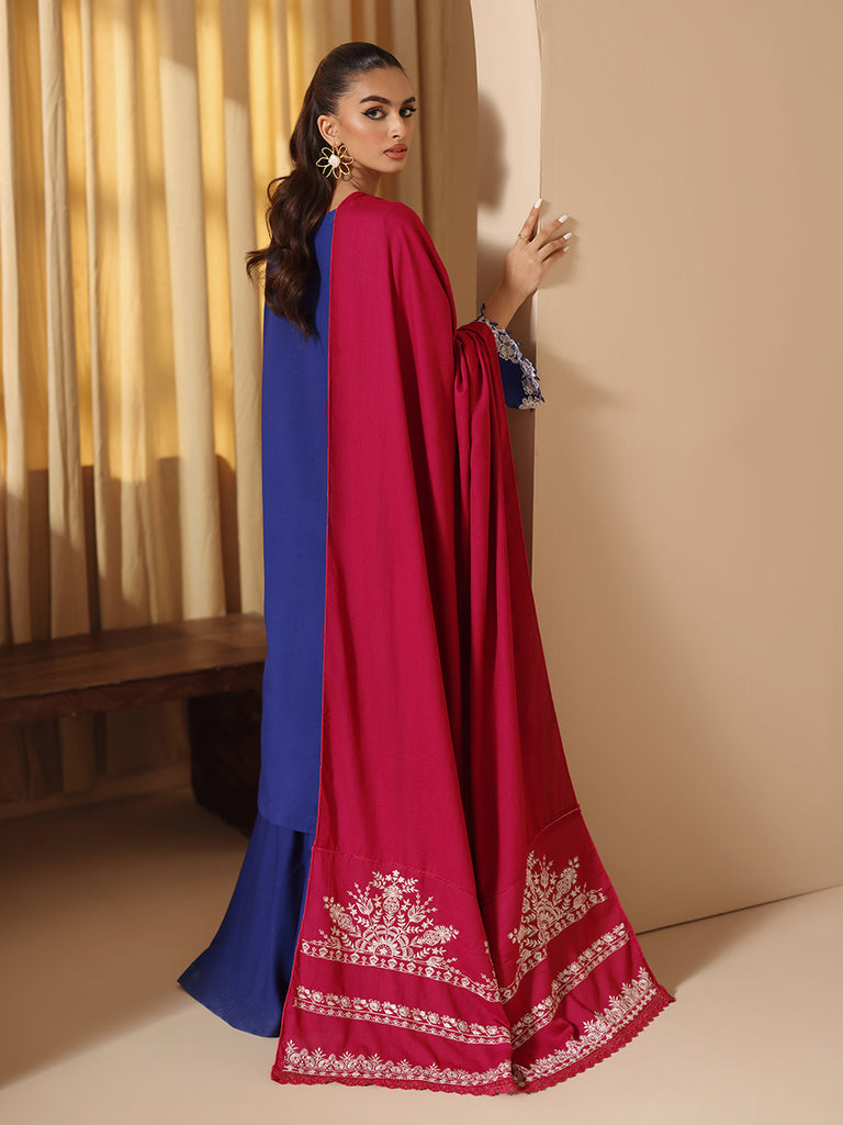 Rajbari | Nissa Embroidered Shawl | Embroidered Shawl Series 14 by Rajbari - Designer Dress - Type: Ladies Clothes - Available at Libayah - 100% Original