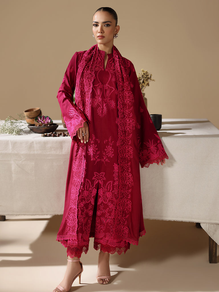 Rajbari | Nissa Embroidered Shawl |  Embroidered Shawl Series 02 by Rajbari - Designer Dress - Type: Ladies Clothes - Available at Libayah - 100% Original