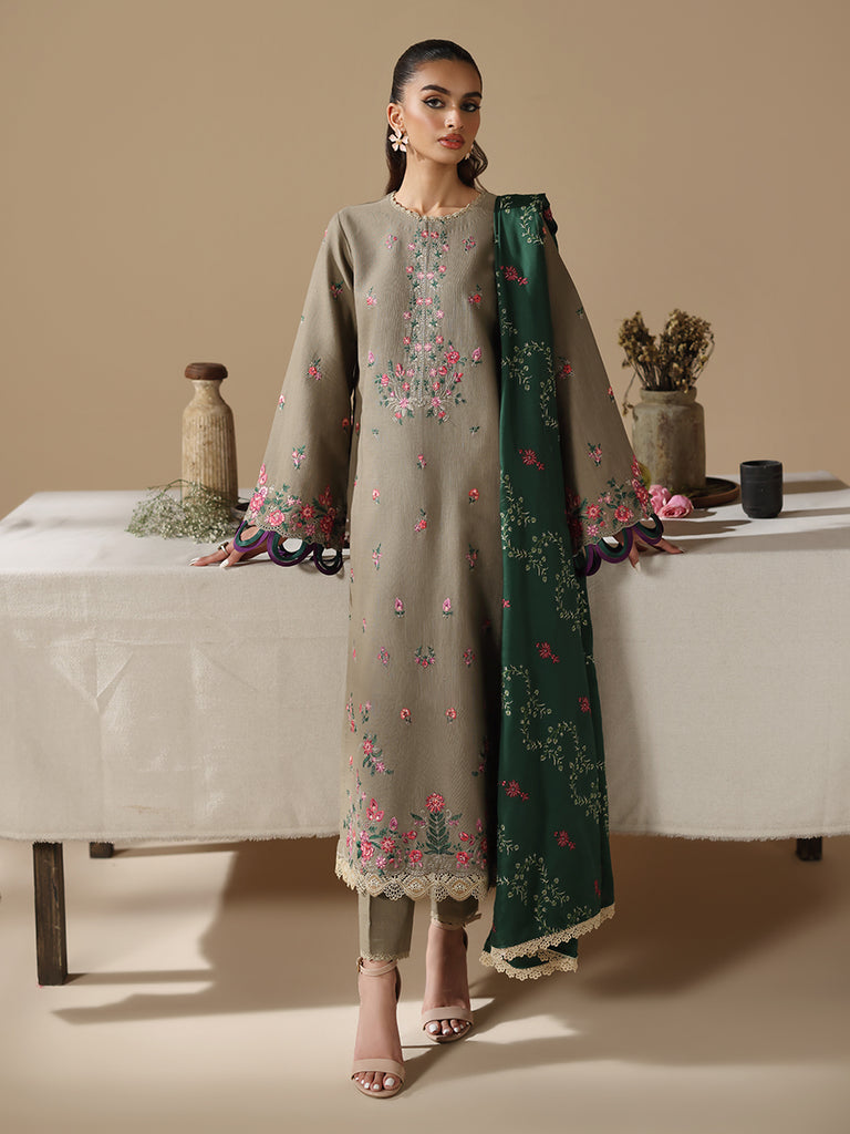 Rajbari | Nissa Embroidered Shawl |  Embroidered Shawl Series 05 by Rajbari - Designer Dress - Type: Ladies Clothes - Available at Libayah - 100% Original