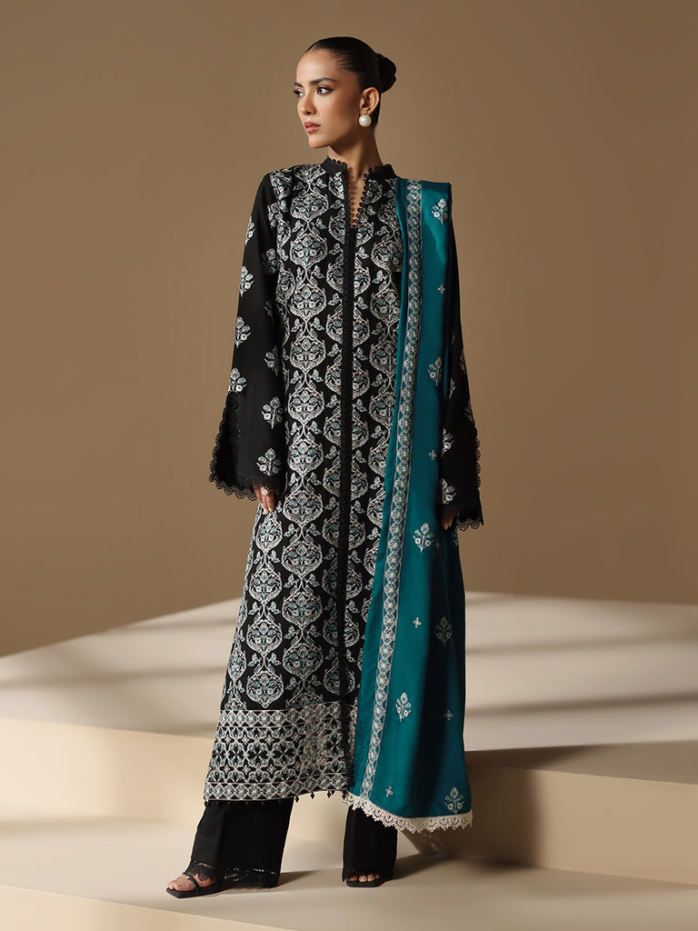 Rajbari | Nissa Embroidered Shawl |  Embroidered Shawl Series 04 by Rajbari - Designer Dress - Type: Ladies Clothes - Available at Libayah - 100% Original